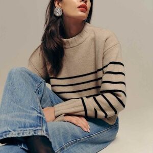 Reformation Mer Regenerative Merino Wool Sweater, Size Small